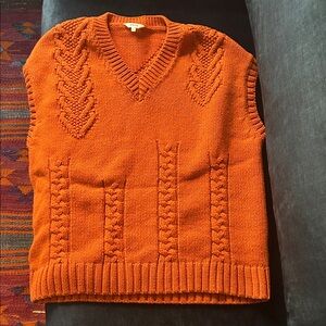 KOTN Rust Orange Cable Vest